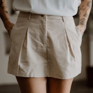 Linen school skirt