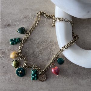 Teddy green necklace
