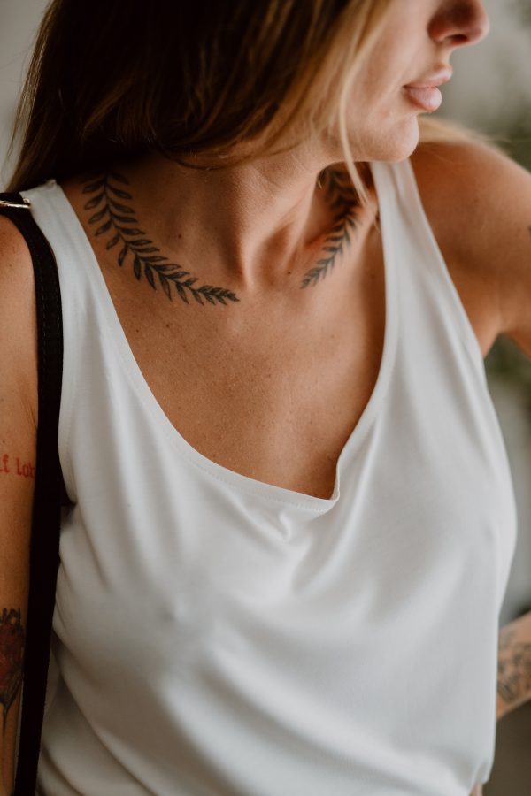 White tank top