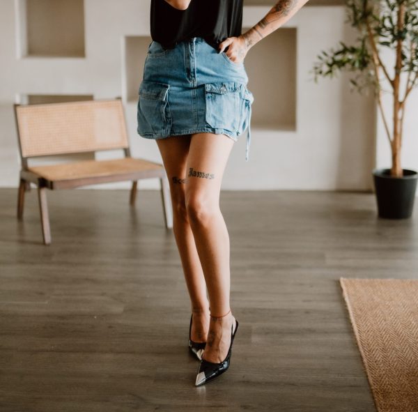 Cargo mini skirt